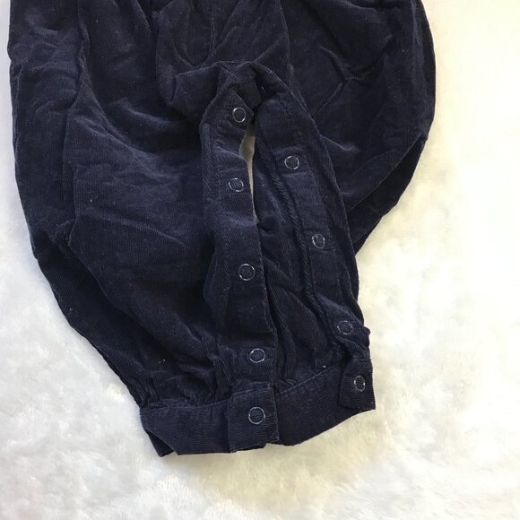 Hartstrings Baby Embroidered Corduroy Jumpsuit Girls Size 24M Navy 100% Cotton‎ - Picture 9 of 9